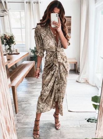 Elegante Jurk Bandage Stijl Glanzend en Chic - StudioMarella