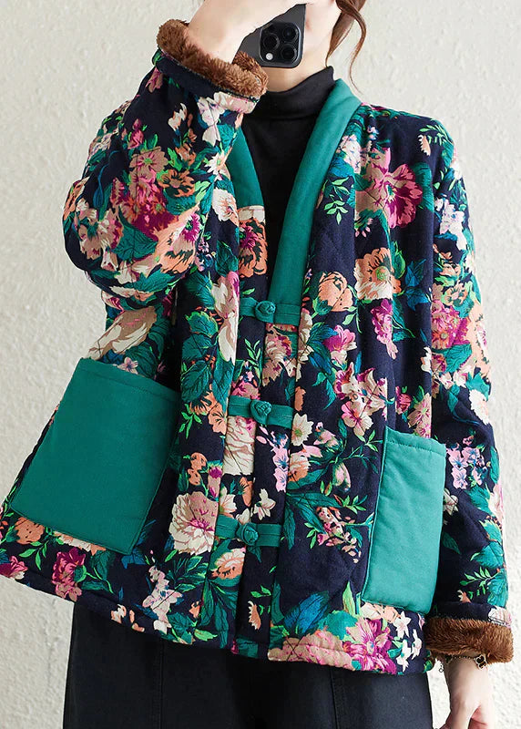 Dames Jas Katoen Vulling Bohemian Stijl - StudioMarella