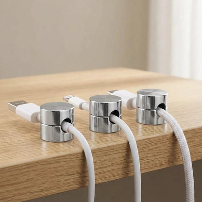 Metalen Kabelclips voor Bureau en Muur – Schroefmontage Set van 3 – Nette Kabelorganisatie Zwart Zilver Goud