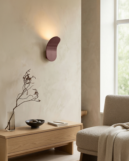 Gebogen Wandlamp Modern Minimalistisch Design Geborstelde Afwerking Diffuus Licht Decoratieve Wandverlichting voor Gang Slaapkamer Woonkamer