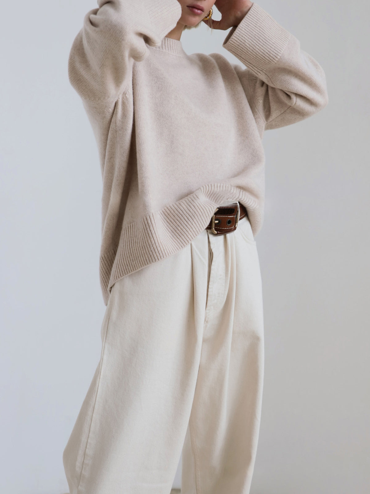 Gebreide Dames Trui Oversized Ultra Zacht Comfortabel