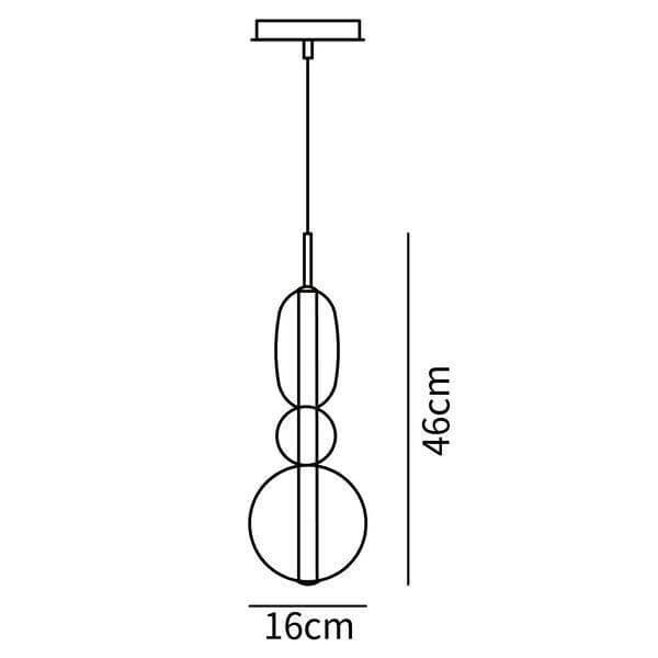 Hanglamp Gekleurd Glas Organisch Vormgegeven Retro Sfeerverlichting Woonkamer