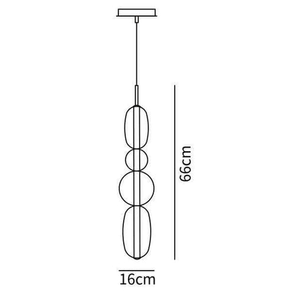 Hanglamp Gekleurd Glas Organisch Vormgegeven Retro Sfeerverlichting Woonkamer