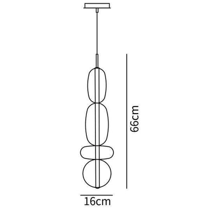 Hanglamp Gekleurd Glas Organisch Vormgegeven Retro Sfeerverlichting Woonkamer