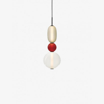 Hanglamp Gekleurd Glas Organisch Vormgegeven Retro Sfeerverlichting Woonkamer