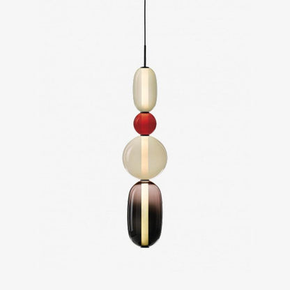 Hanglamp Gekleurd Glas Organisch Vormgegeven Retro Sfeerverlichting Woonkamer