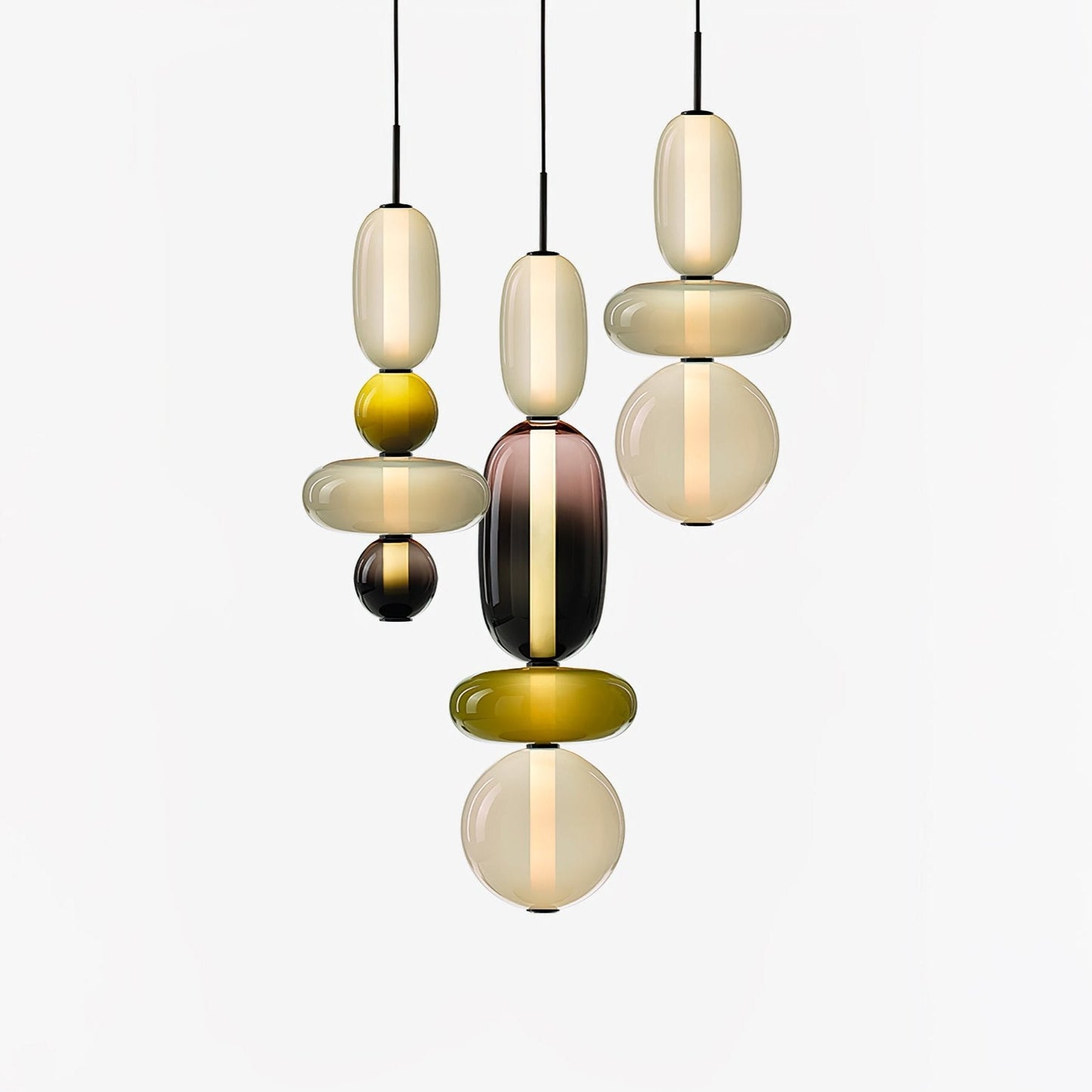 Hanglamp Gekleurd Glas Acryl LED Dimbaar Metaal 16-18cm 8 Modellen Woonkamer Eetkamer Modern