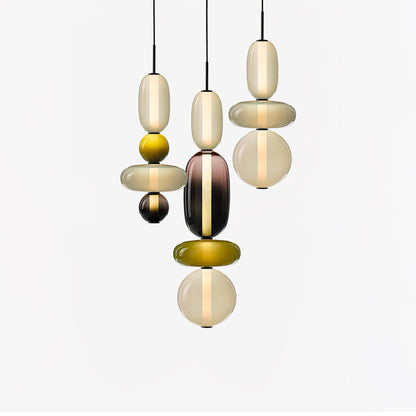 Hanglamp Gekleurd Glas Acryl LED Dimbaar Metaal 16-18cm 8 Modellen Woonkamer Eetkamer Modern