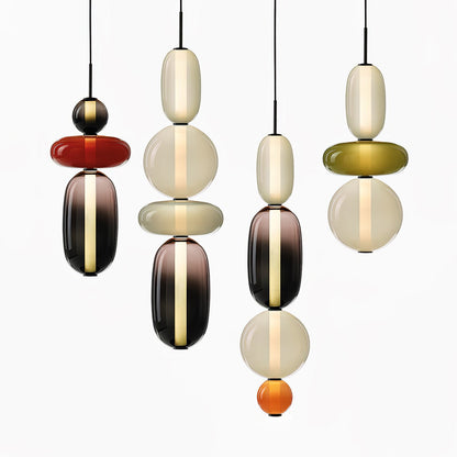 Hanglamp Gekleurd Glas Acryl LED Dimbaar Metaal 16-18cm 8 Modellen Woonkamer Eetkamer Modern