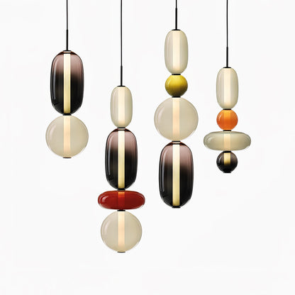Hanglamp Gekleurd Glas Acryl LED Dimbaar Metaal 16-18cm 8 Modellen Woonkamer Eetkamer Modern
