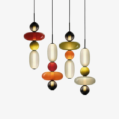 Hanglamp Gekleurd Glas Acryl LED Dimbaar Metaal 16-18cm 8 Modellen Woonkamer Eetkamer Modern