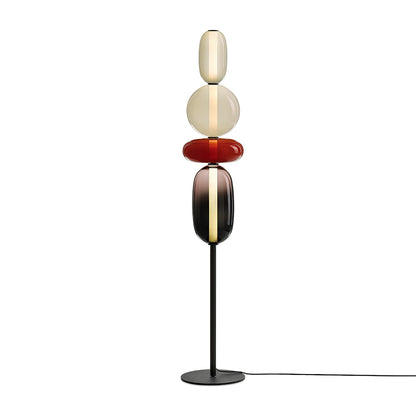 Vloerlamp Glas LED 130 of 160 cm Rood Wit Zwart Woonkamer Design Staande Lamp Lichtobject Interieur