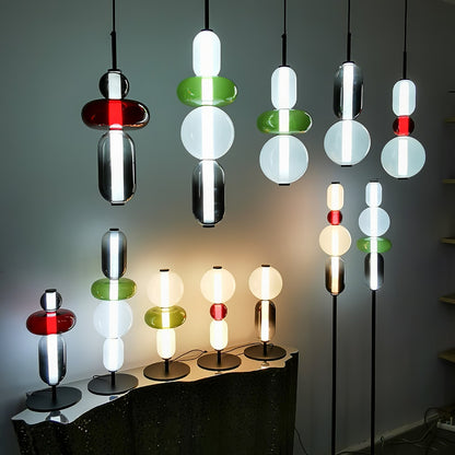 Hanglamp Gekleurd Glas Acryl LED Dimbaar Metaal 16-18cm 8 Modellen Woonkamer Eetkamer Modern