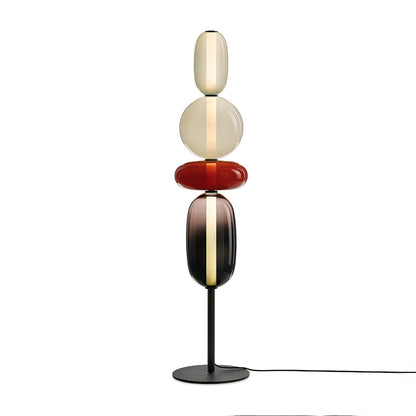 Vloerlamp Glas LED 130 of 160 cm Rood Wit Zwart Woonkamer Design Staande Lamp Lichtobject Interieur