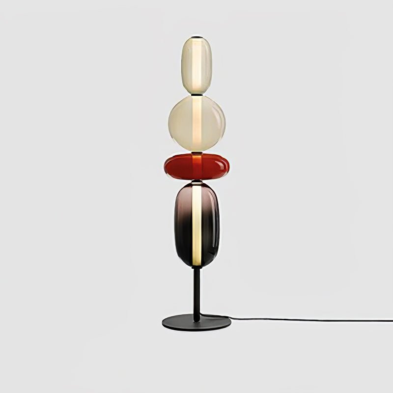 Vloerlamp Glas LED 130 of 160 cm Rood Wit Zwart Woonkamer Design Staande Lamp Lichtobject Interieur
