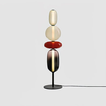Vloerlamp Glas LED 130 of 160 cm Rood Wit Zwart Woonkamer Design Staande Lamp Lichtobject Interieur