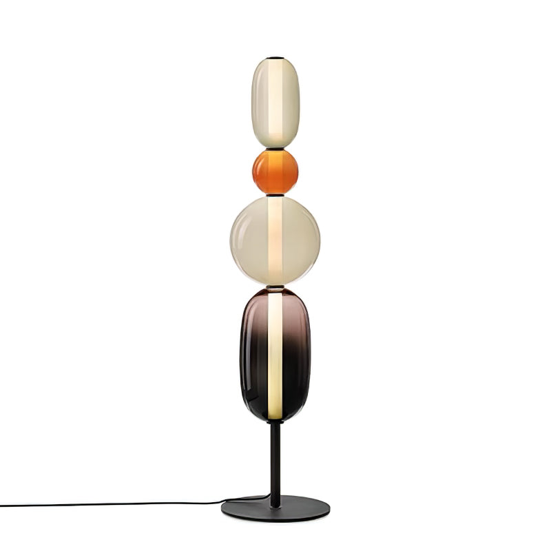 Vloerlamp Glas LED 130 of 160 cm Rood Wit Zwart Woonkamer Design Staande Lamp Lichtobject Interieur