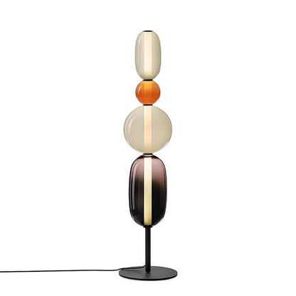 Vloerlamp Glas LED 130 of 160 cm Rood Wit Zwart Woonkamer Design Staande Lamp Lichtobject Interieur