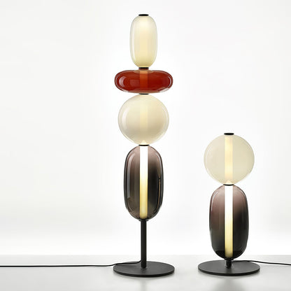 Vloerlamp Glas LED 130 of 160 cm Rood Wit Zwart Woonkamer Design Staande Lamp Lichtobject Interieur
