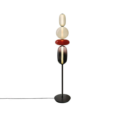 Vloerlamp Glas LED 130 of 160 cm Rood Wit Zwart Woonkamer Design Staande Lamp Lichtobject Interieur