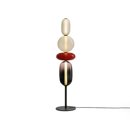 Vloerlamp Glas LED 130 of 160 cm Rood Wit Zwart Woonkamer Design Staande Lamp Lichtobject Interieur