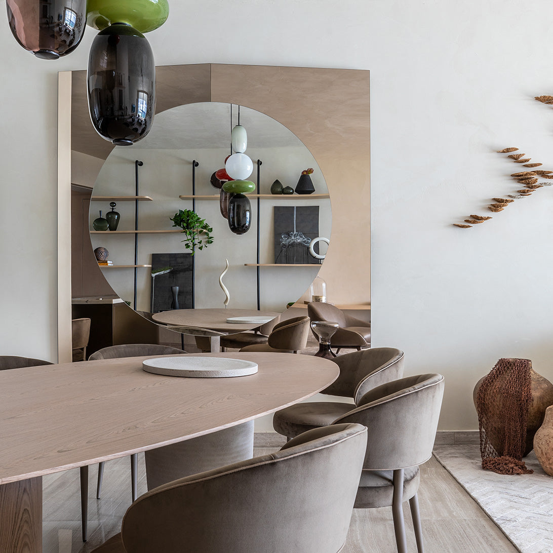 Glazen Hanglamp met Handgeblazen Kappen – Moderne Verlichting met Ambachtelijk Glaswerk
