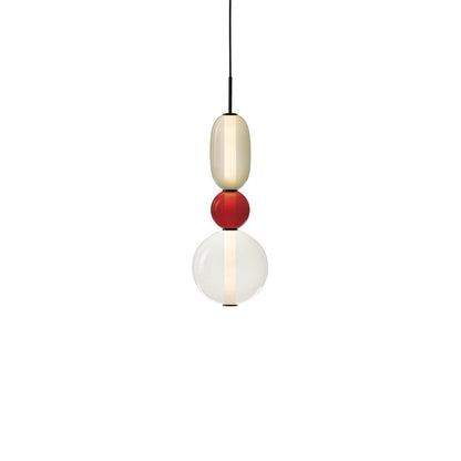 Glazen Hanglamp met Handgeblazen Kappen – Moderne Verlichting met Ambachtelijk Glaswerk