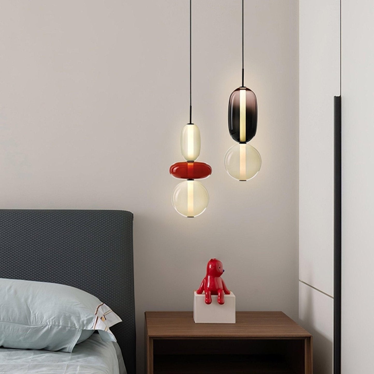 Hanglamp Gekleurd Glas Acryl LED Dimbaar Metaal 16-18cm 8 Modellen Woonkamer Eetkamer Modern