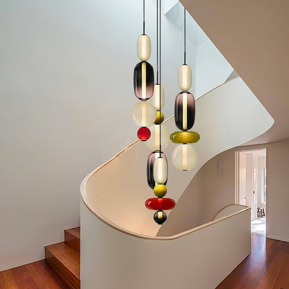 Hanglamp Gekleurd Glas Acryl LED Dimbaar Metaal 16-18cm 8 Modellen Woonkamer Eetkamer Modern
