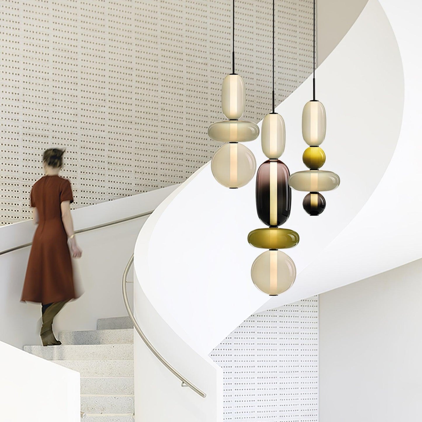 Hanglamp Gekleurd Glas Acryl LED Dimbaar Metaal 16-18cm 8 Modellen Woonkamer Eetkamer Modern