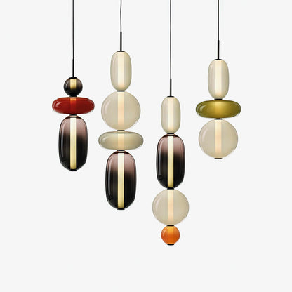 Hanglamp Gekleurd Glas Acryl LED Dimbaar Metaal 16-18cm 8 Modellen Woonkamer Eetkamer Modern