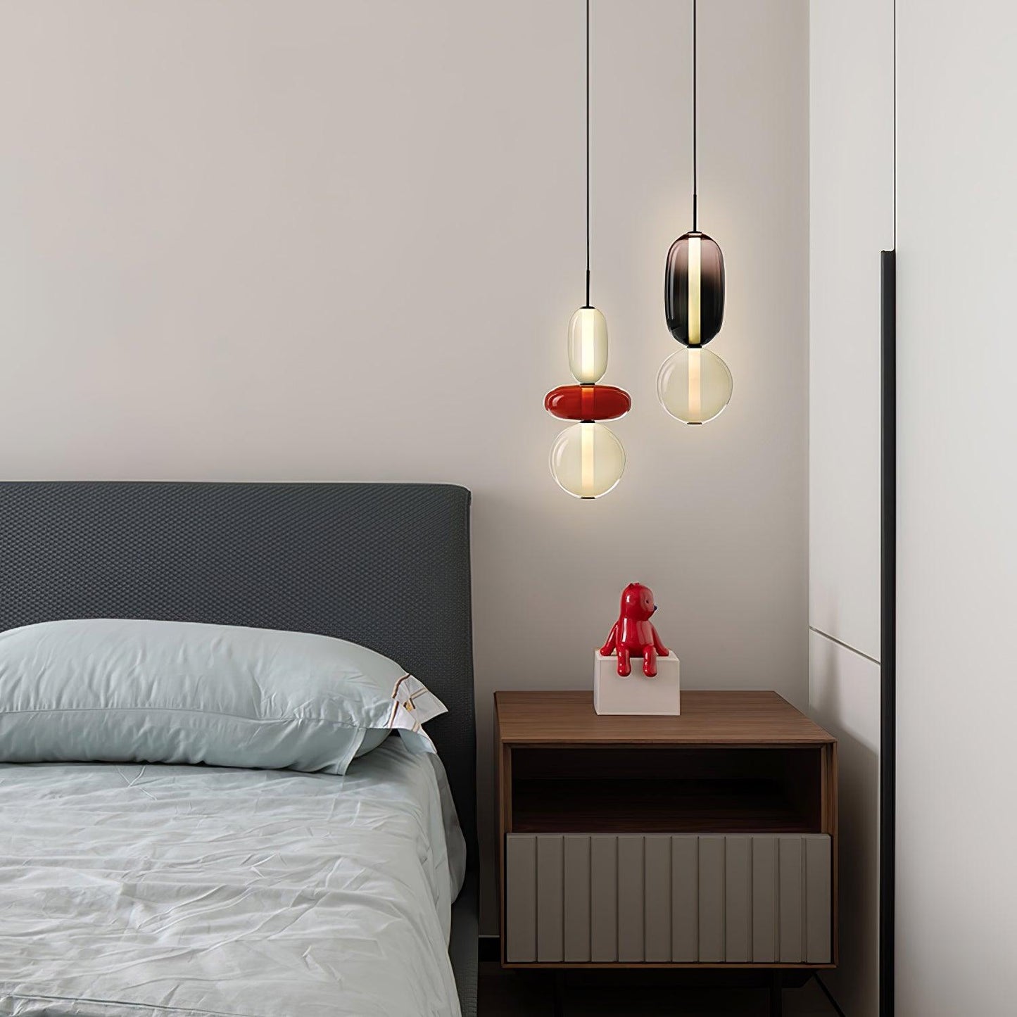 Hanglamp Gekleurd Glas Acryl LED Dimbaar Metaal 16-18cm 8 Modellen Woonkamer Eetkamer Modern