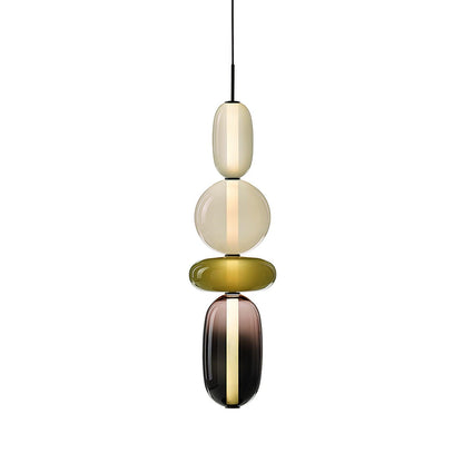Hanglamp Gekleurd Glas Acryl LED Dimbaar Metaal 16-18cm 8 Modellen Woonkamer Eetkamer Modern