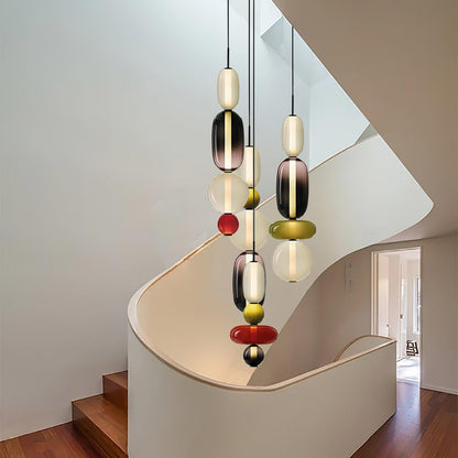 Hanglamp Gekleurd Glas Acryl LED Dimbaar Metaal 16-18cm 8 Modellen Woonkamer Eetkamer Modern