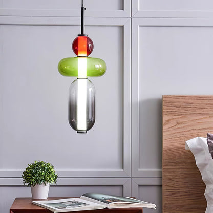 Hanglamp Gekleurd Glas Acryl LED Dimbaar Metaal 16-18cm 8 Modellen Woonkamer Eetkamer Modern
