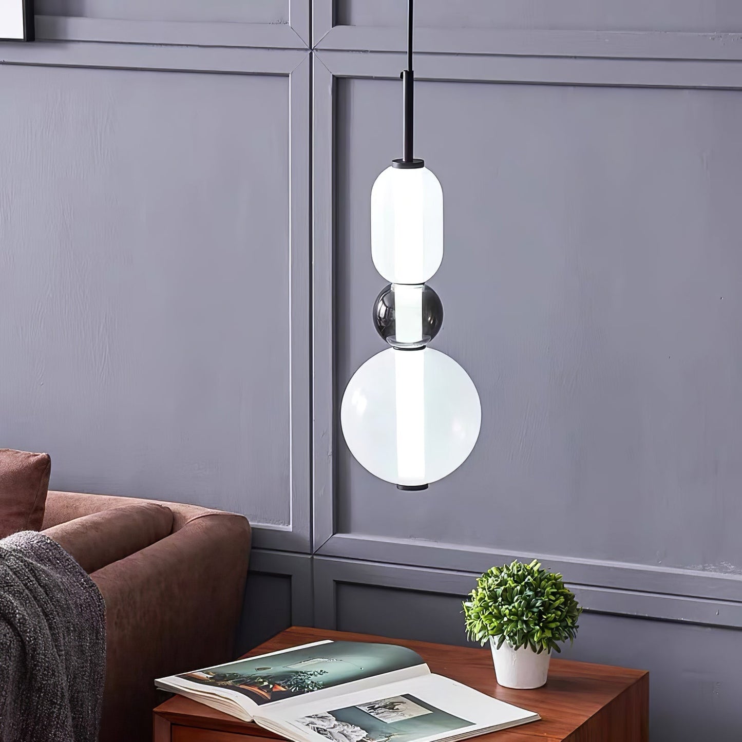 Hanglamp Gekleurd Glas Acryl LED Dimbaar Metaal 16-18cm 8 Modellen Woonkamer Eetkamer Modern