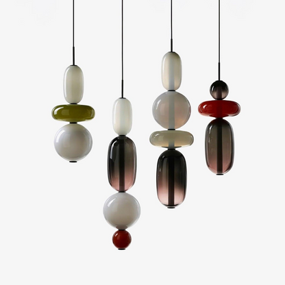 Hanglamp Gekleurd Glas Acryl LED Dimbaar Metaal 16-18cm 8 Modellen Woonkamer Eetkamer Modern