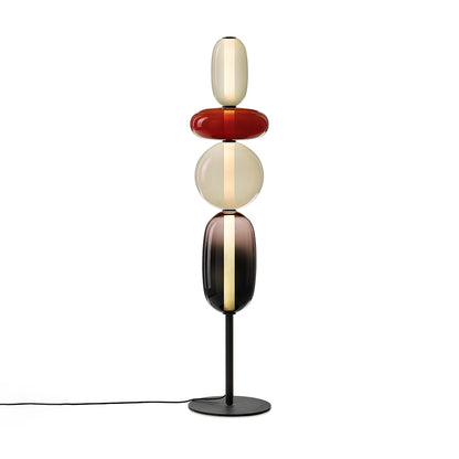 Vloerlamp Glas LED 130 of 160 cm Rood Wit Zwart Woonkamer Design Staande Lamp Lichtobject Interieur