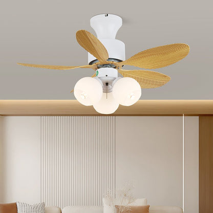 Plafondventilator met gekleurd glaslicht – Ø76cm dimbaar – 6 snelheden incl. afstandsbediening – stille motor – modern design voor woonkamer slaapkamer