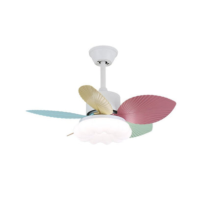 Plafondventilator met gekleurd glaslicht – Ø76cm dimbaar – 6 snelheden incl. afstandsbediening – stille motor – modern design voor woonkamer slaapkamer