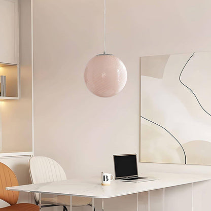 Glazen Hanglamp met Gedraaide Vorm – Handgeblazen Designverlichting voor Keukeneiland en Eetruimte