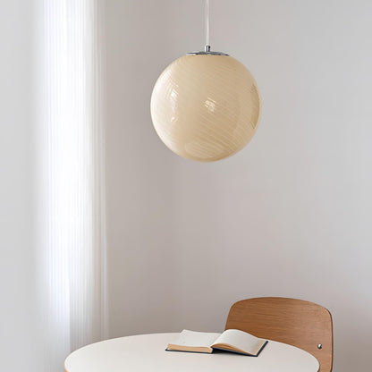 Glazen Hanglamp met Gedraaide Vorm – Handgeblazen Designverlichting voor Keukeneiland en Eetruimte