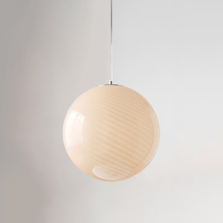Glazen Hanglamp met Gedraaide Vorm – Handgeblazen Designverlichting voor Keukeneiland en Eetruimte