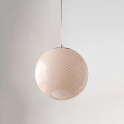 Glazen Hanglamp met Gedraaide Vorm – Handgeblazen Designverlichting voor Keukeneiland en Eetruimte