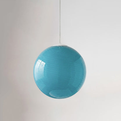 Glazen Hanglamp met Gedraaide Vorm – Handgeblazen Designverlichting voor Keukeneiland en Eetruimte