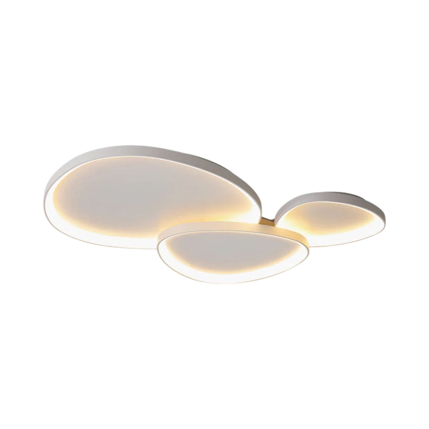 LED plafondlamp ovaal dimbaar metaal zwart wit slaapkamer hal woonkamer moderne plafondverlichting Scandinavisch design opbouwlamp