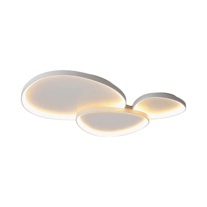 LED plafondlamp ovaal dimbaar metaal zwart wit slaapkamer hal woonkamer moderne plafondverlichting Scandinavisch design opbouwlamp