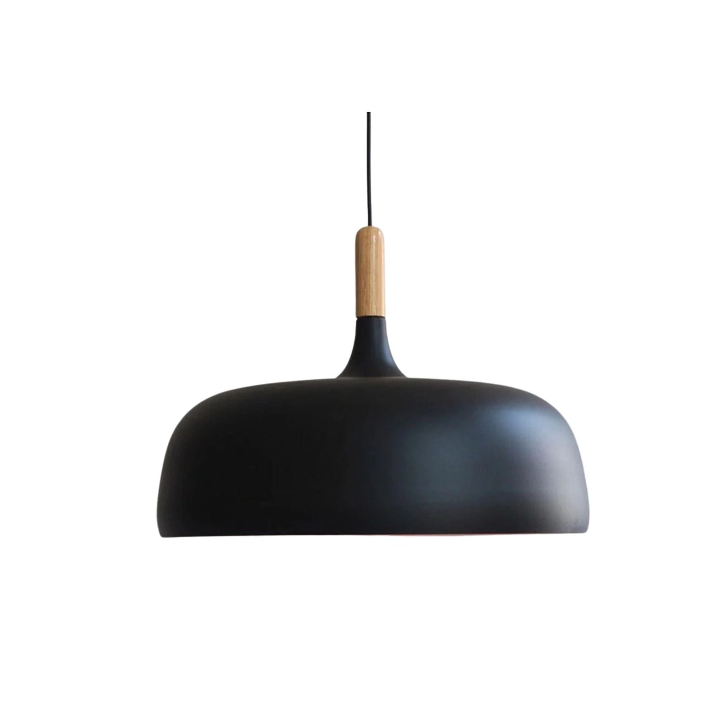 Hanglamp Aluminium Hout E27 Japandi Zwart Eettafel Woonkamer Minimalistisch Scandinavisch Design Verlichting