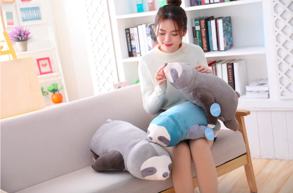 Luiaard Knuffel Groot Zacht Pluche Speelgoed 60-100 cm Kinderen Volwassenen Knuffeldier Cadeau