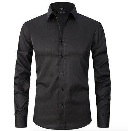 Heren Overhemd Elastisch Stretch Comfortabele Pasvorm